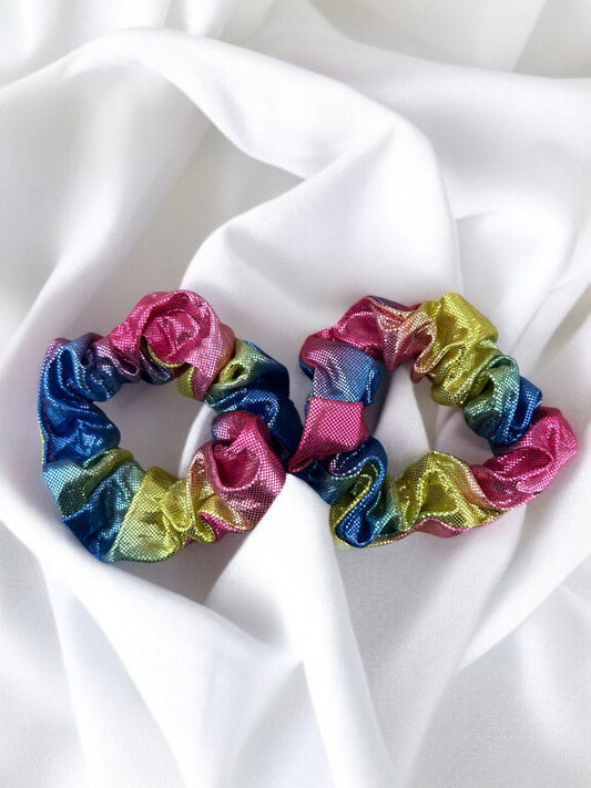 Lot de 2 chouchous brillants scintillants satinés