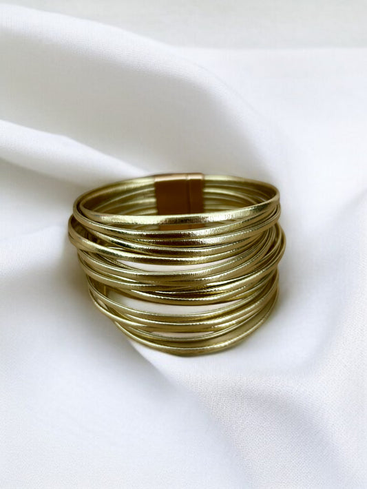 Manchette dorée bronze ou rose gold