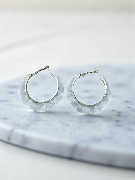 3 POUR 4 !! Boucles d'oreilles créoles argentées