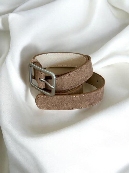 Ceinture léopard femme marron clair taupe