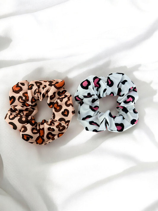 Lot de 2 chouchous léopard et cœur