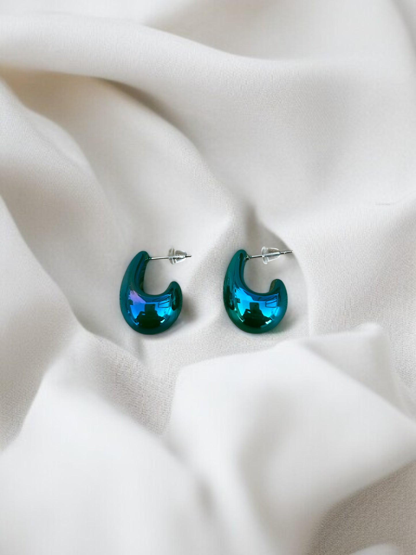 Boucles d'oreilles gouttes avec fermoir