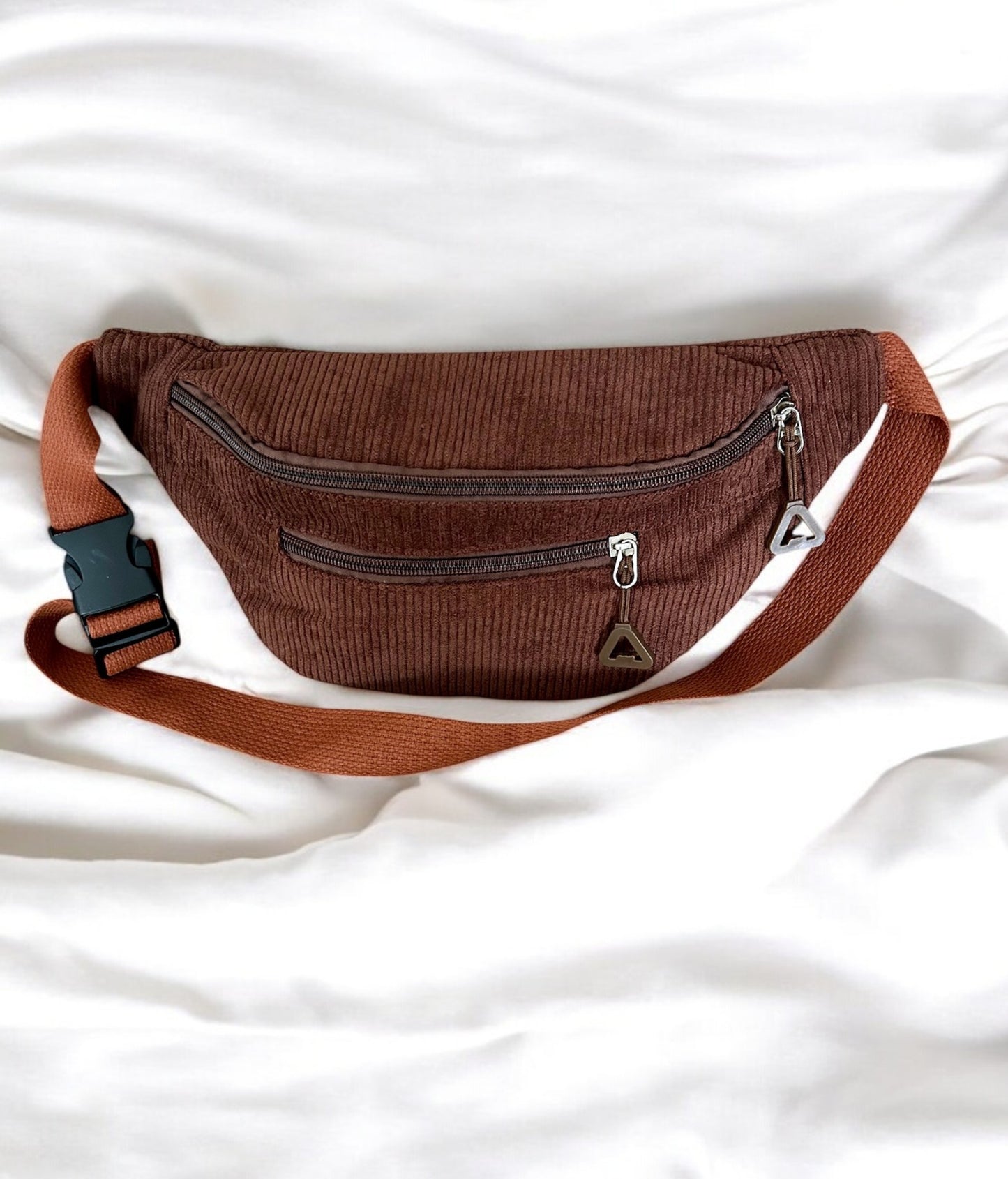 Sac banane velours côtelé femme