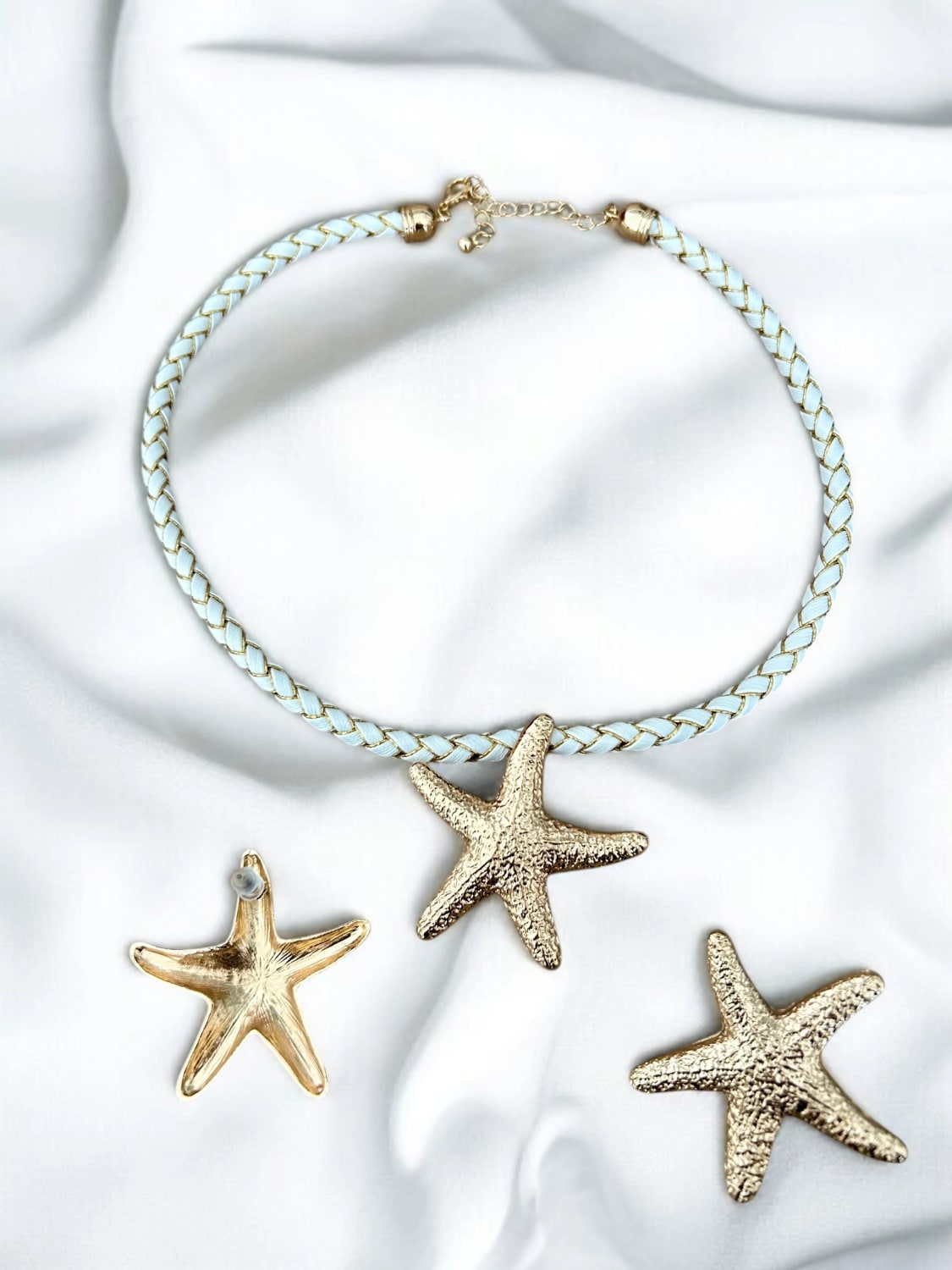 Parure 2 bijoux doré étoile de mer