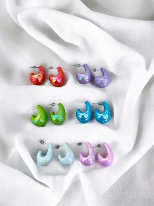 Boucles d'oreilles gouttes avec fermoir