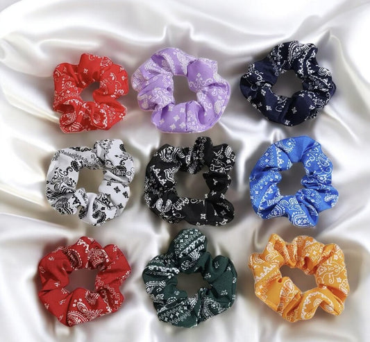 Chouchous cheveux motif bandanas