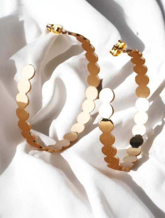 Boucles d’oreilles créoles dorées