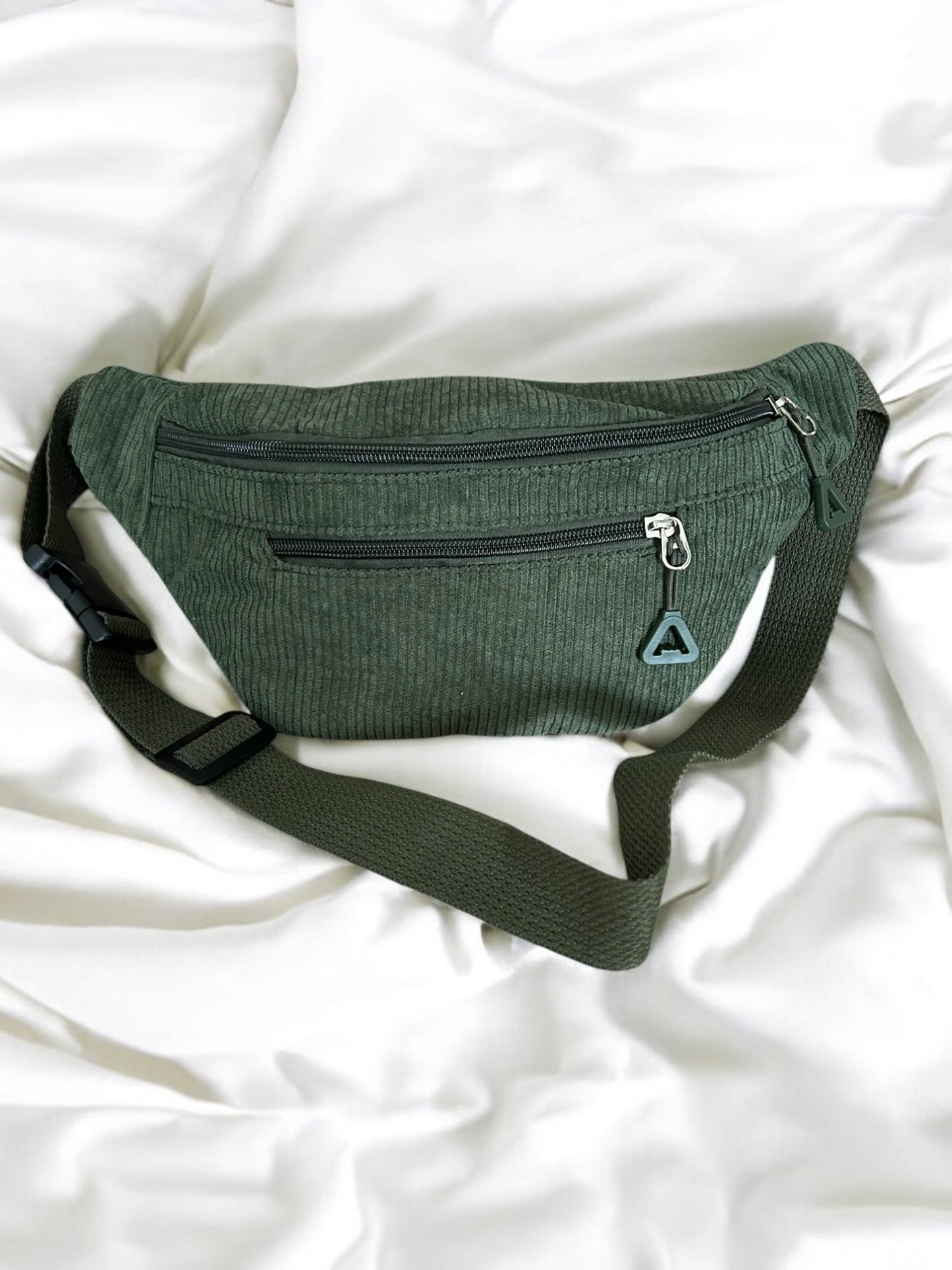 Sac banane velours côtelé femme