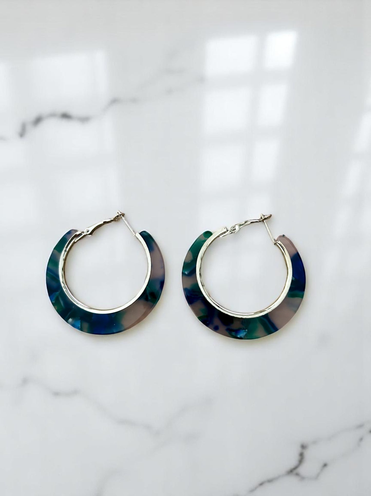 3 POUR 4 !! Boucles d'oreilles créoles argentées