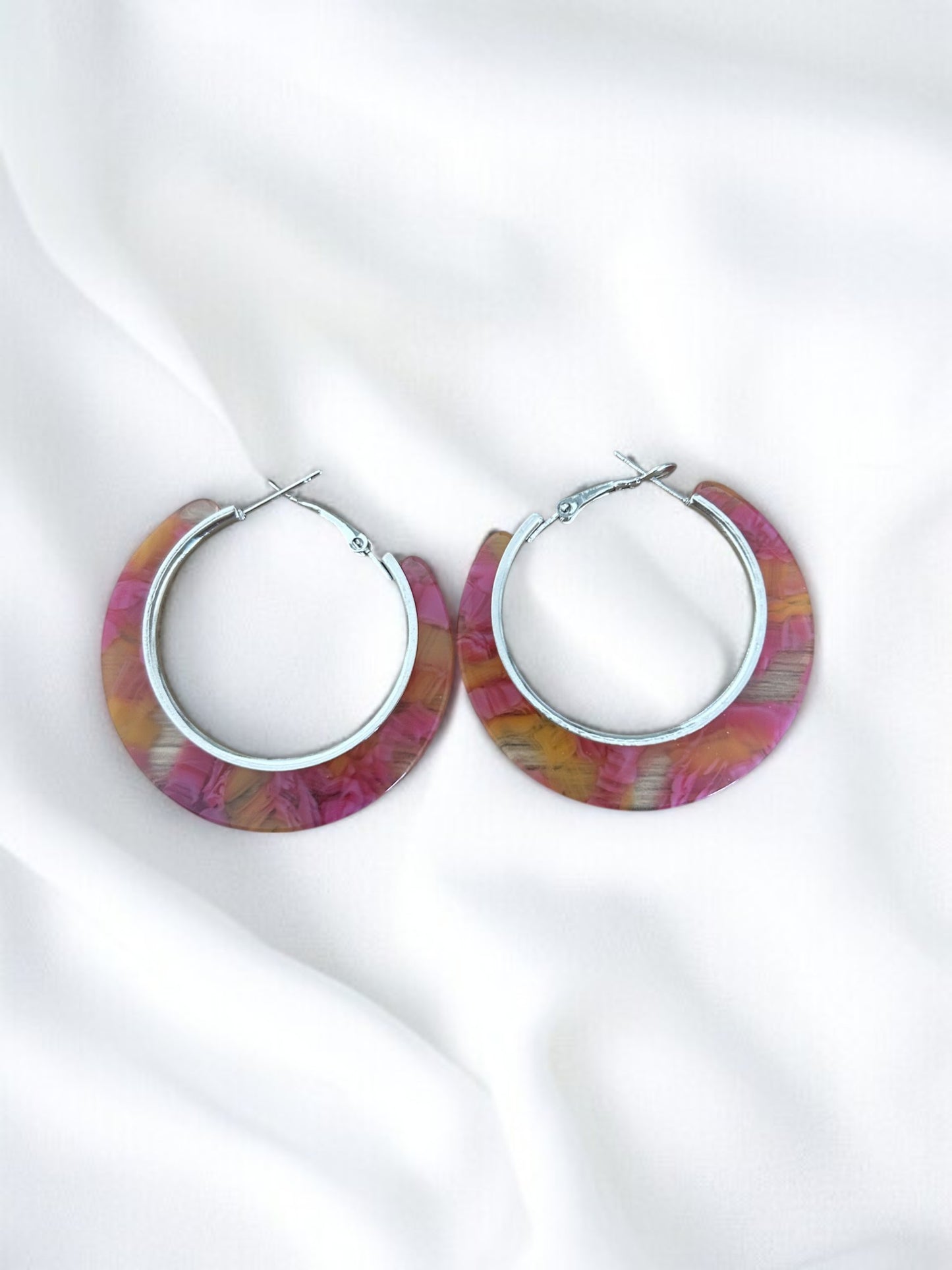 3 POUR 4 !! Boucles d'oreilles créoles argentées