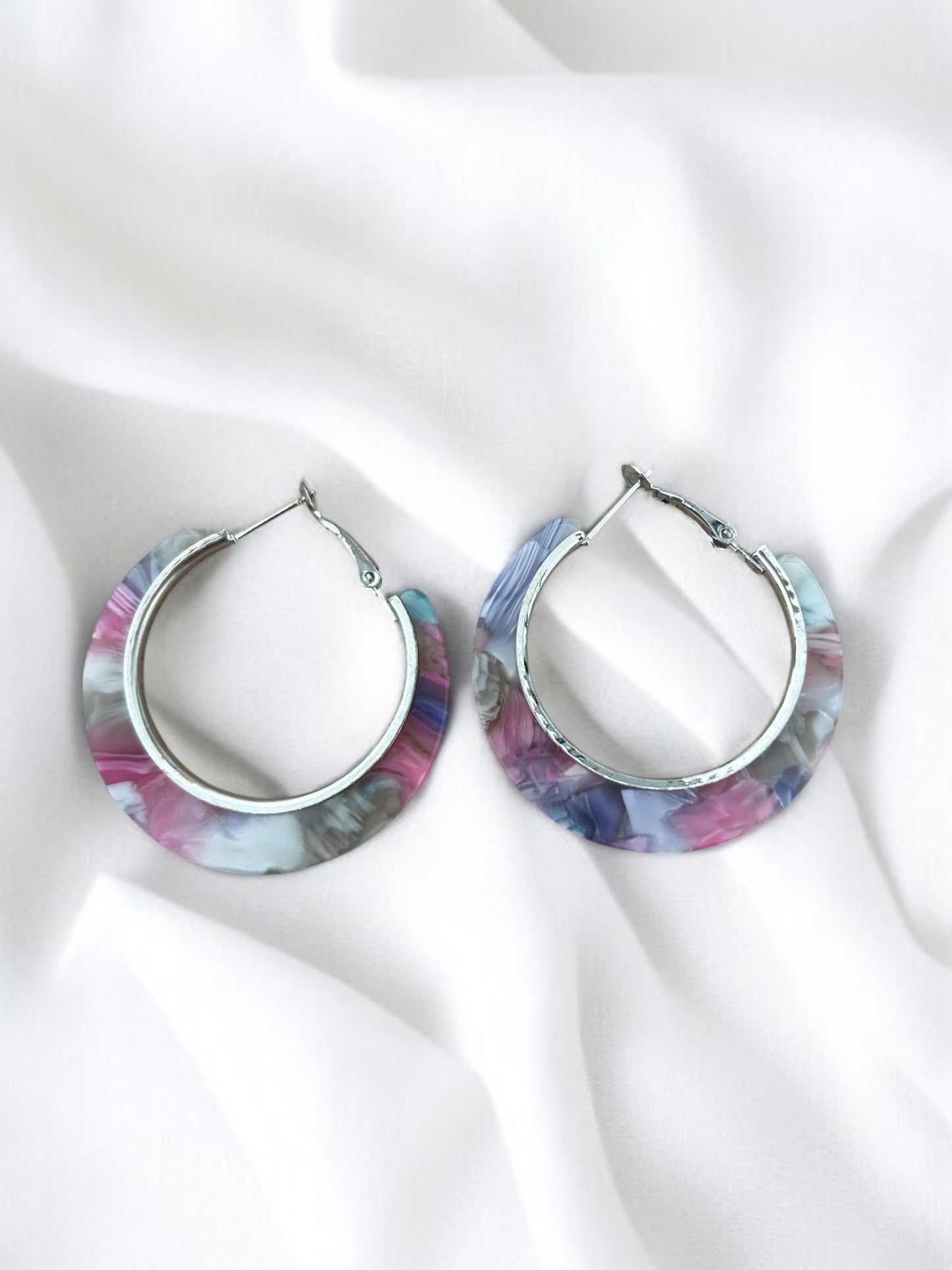 3 POUR 4 !! Boucles d'oreilles créoles argentées