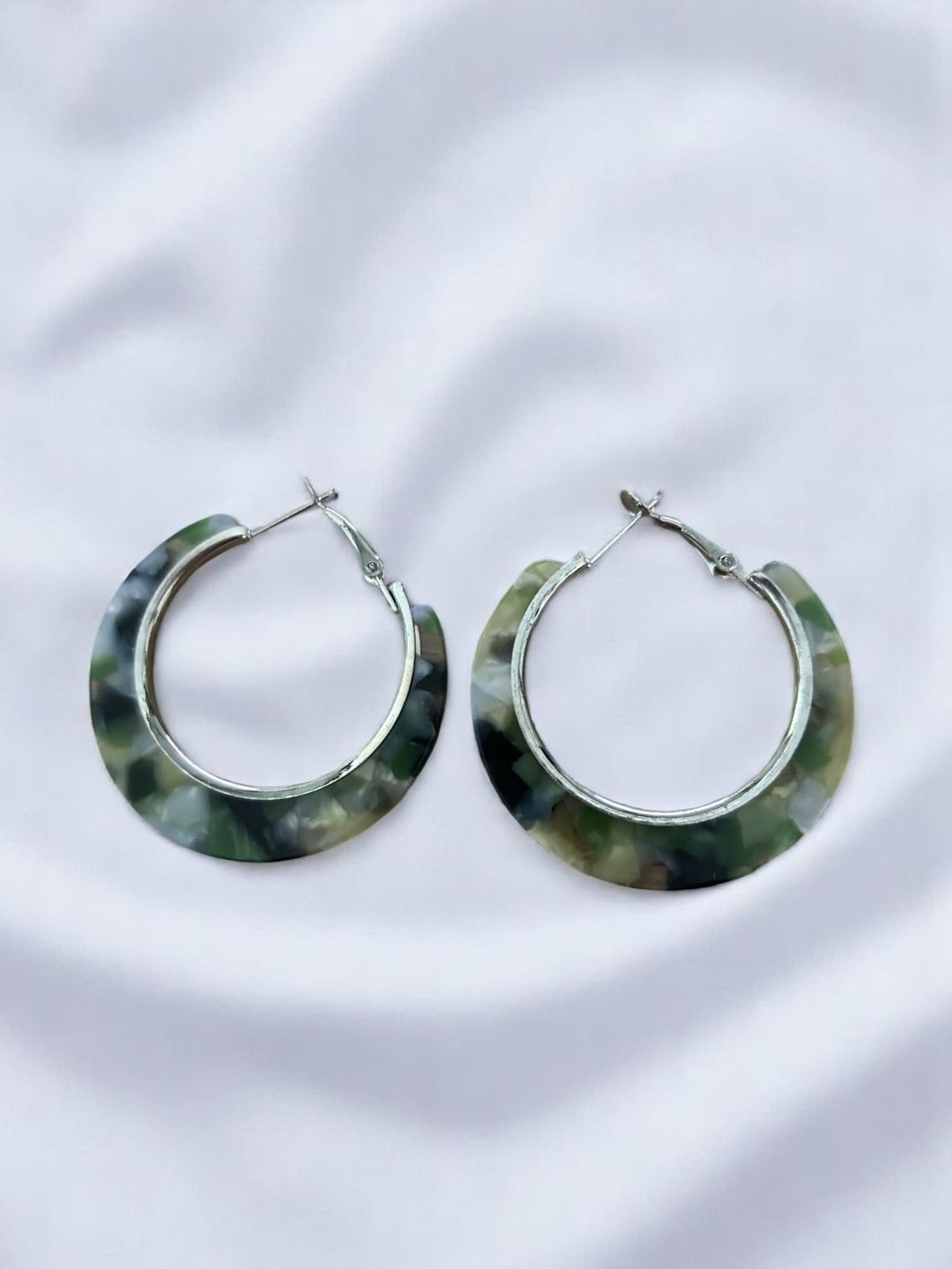 3 POUR 4 !! Boucles d'oreilles créoles argentées