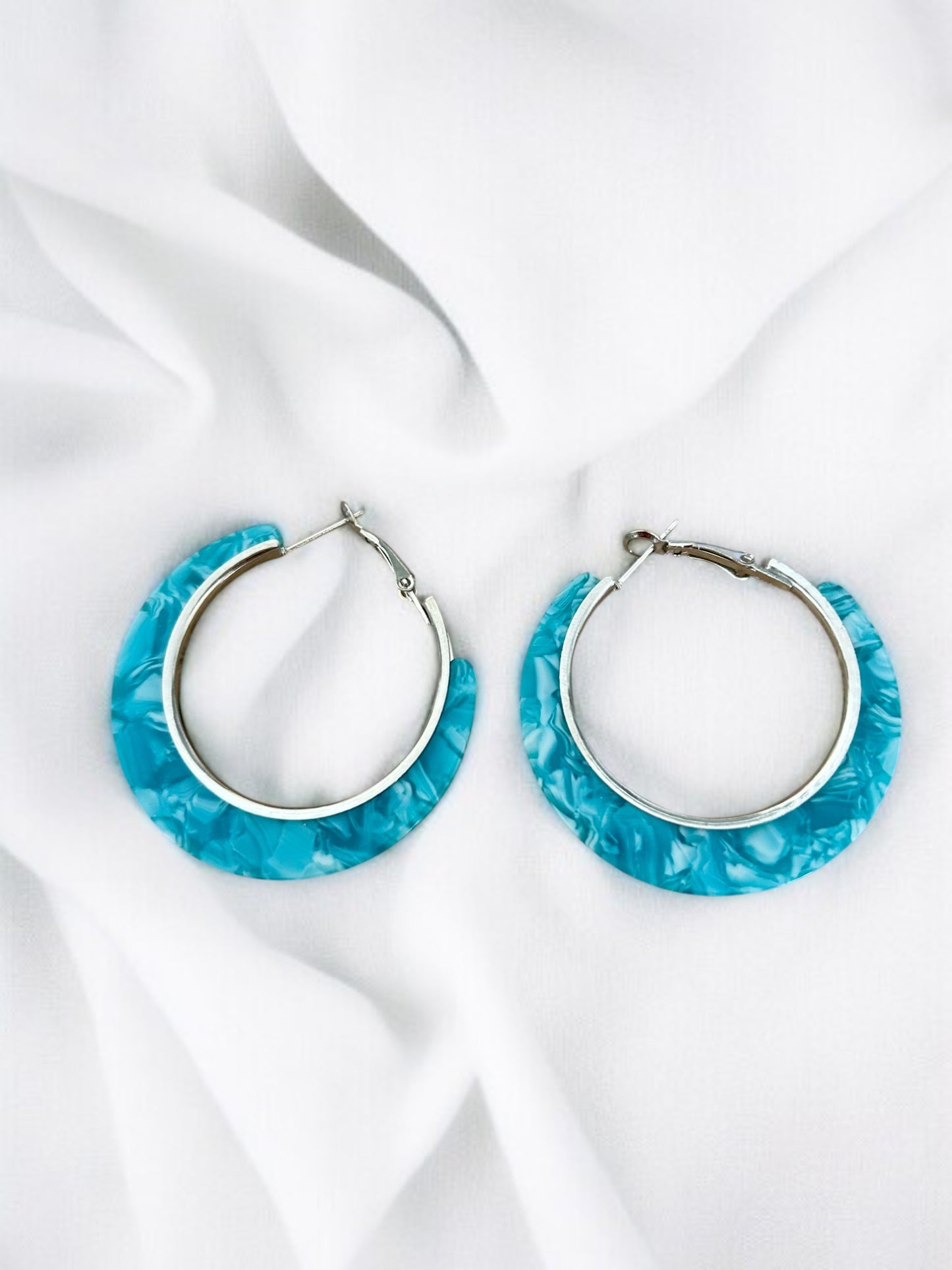 3 POUR 4 !! Boucles d'oreilles créoles argentées