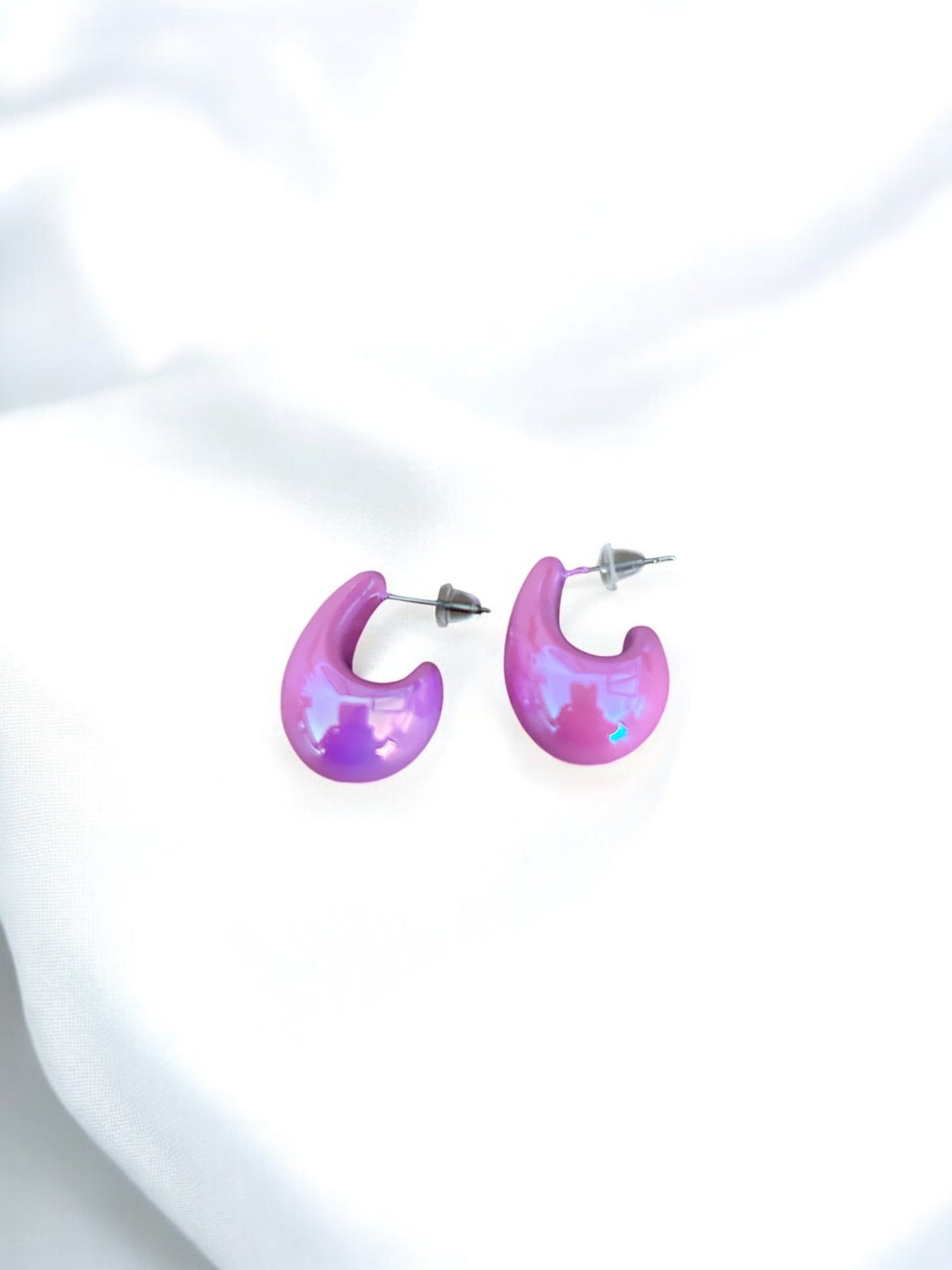 Boucles d'oreilles gouttes avec fermoir