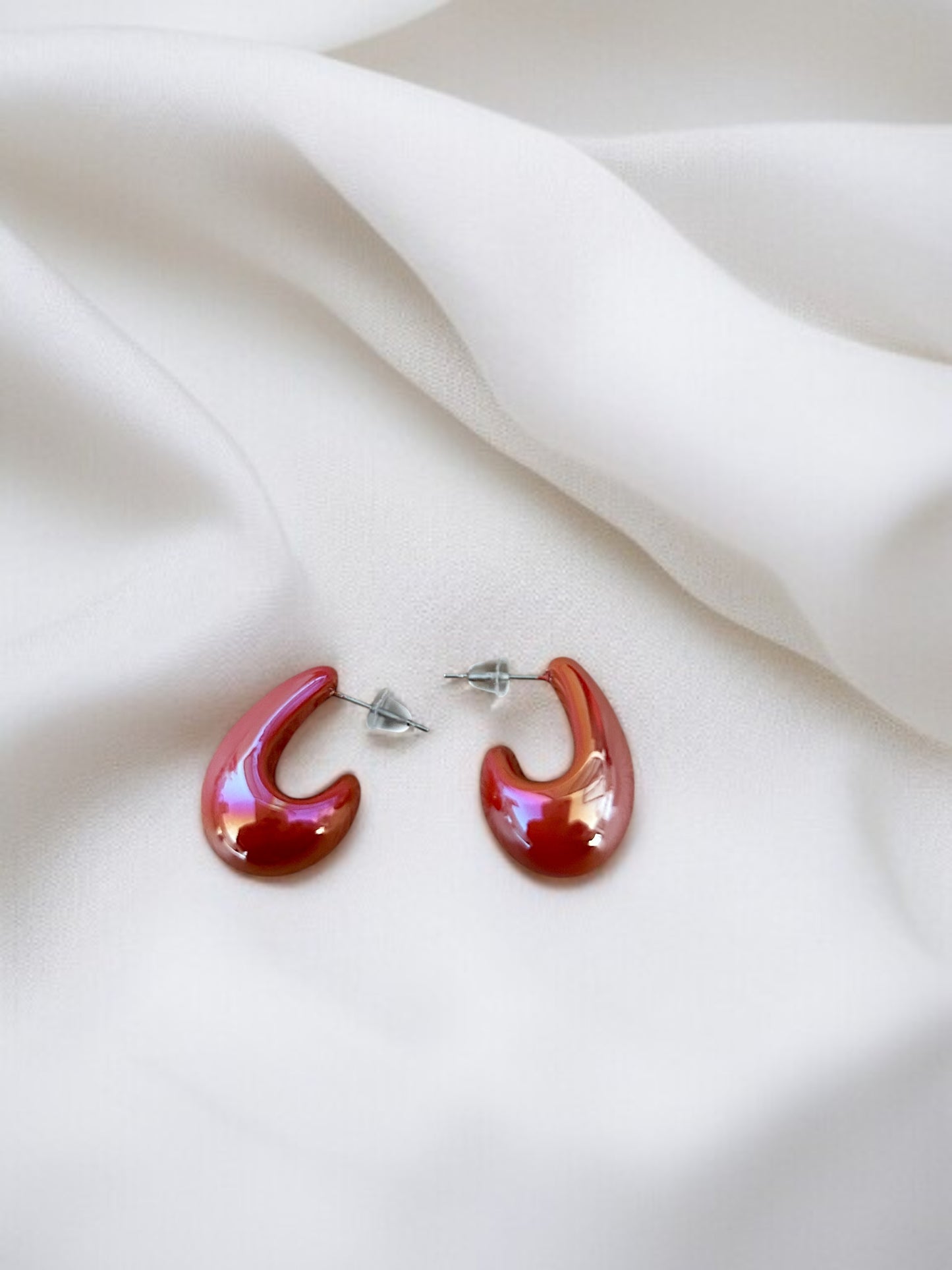 Boucles d'oreilles gouttes avec fermoir