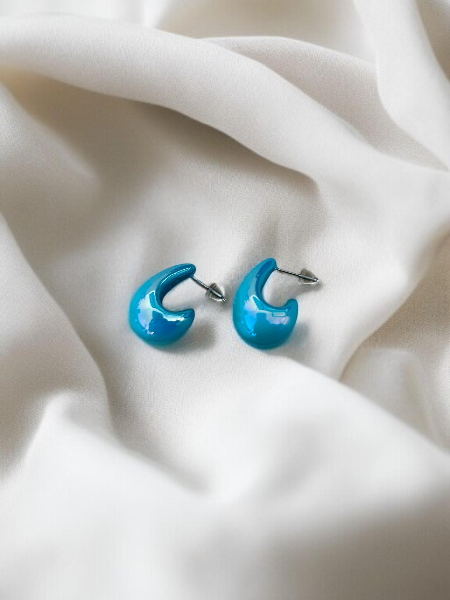 Boucles d'oreilles gouttes avec fermoir