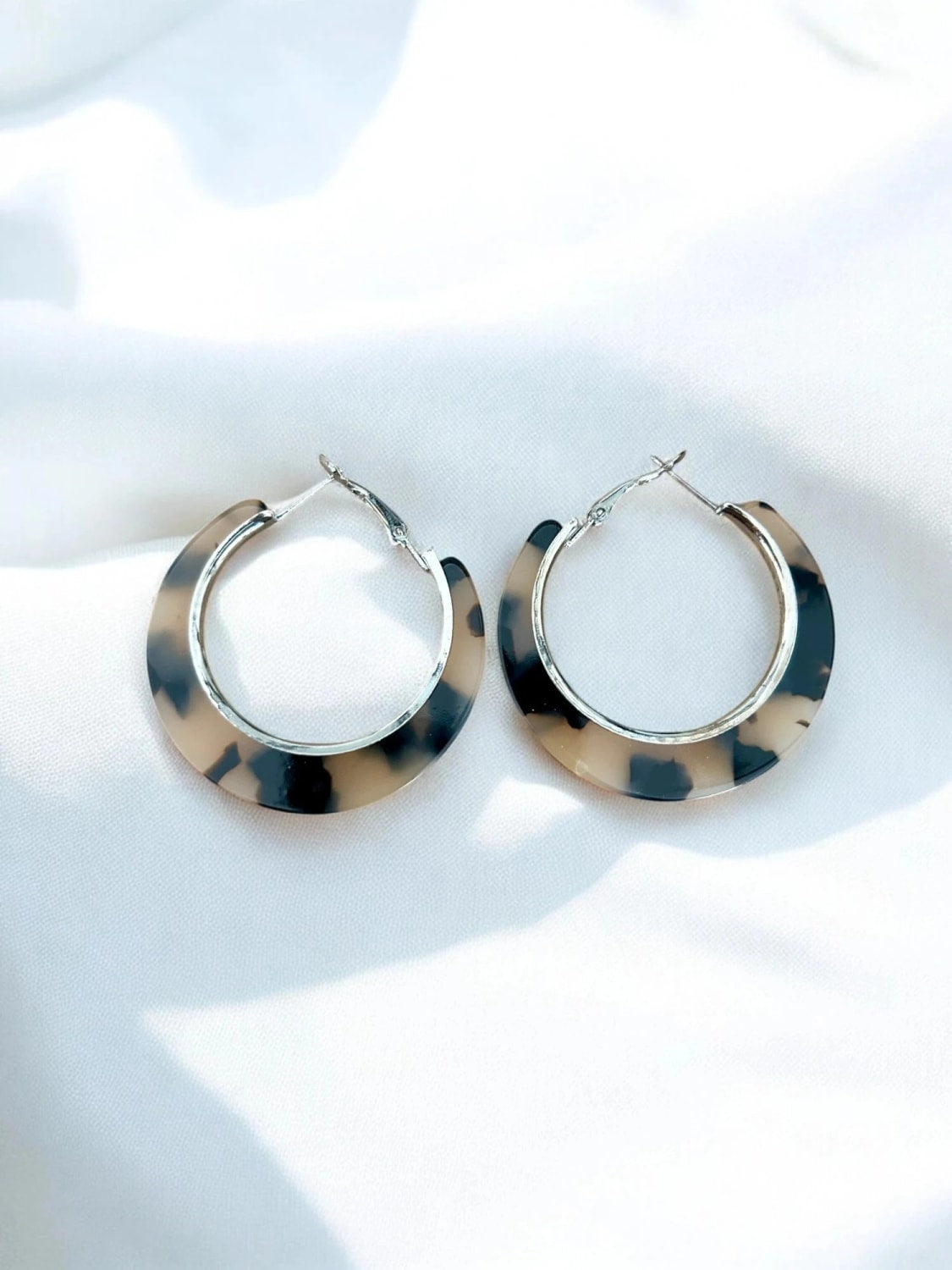 3 POUR 4 !! Boucles d'oreilles créoles argentées