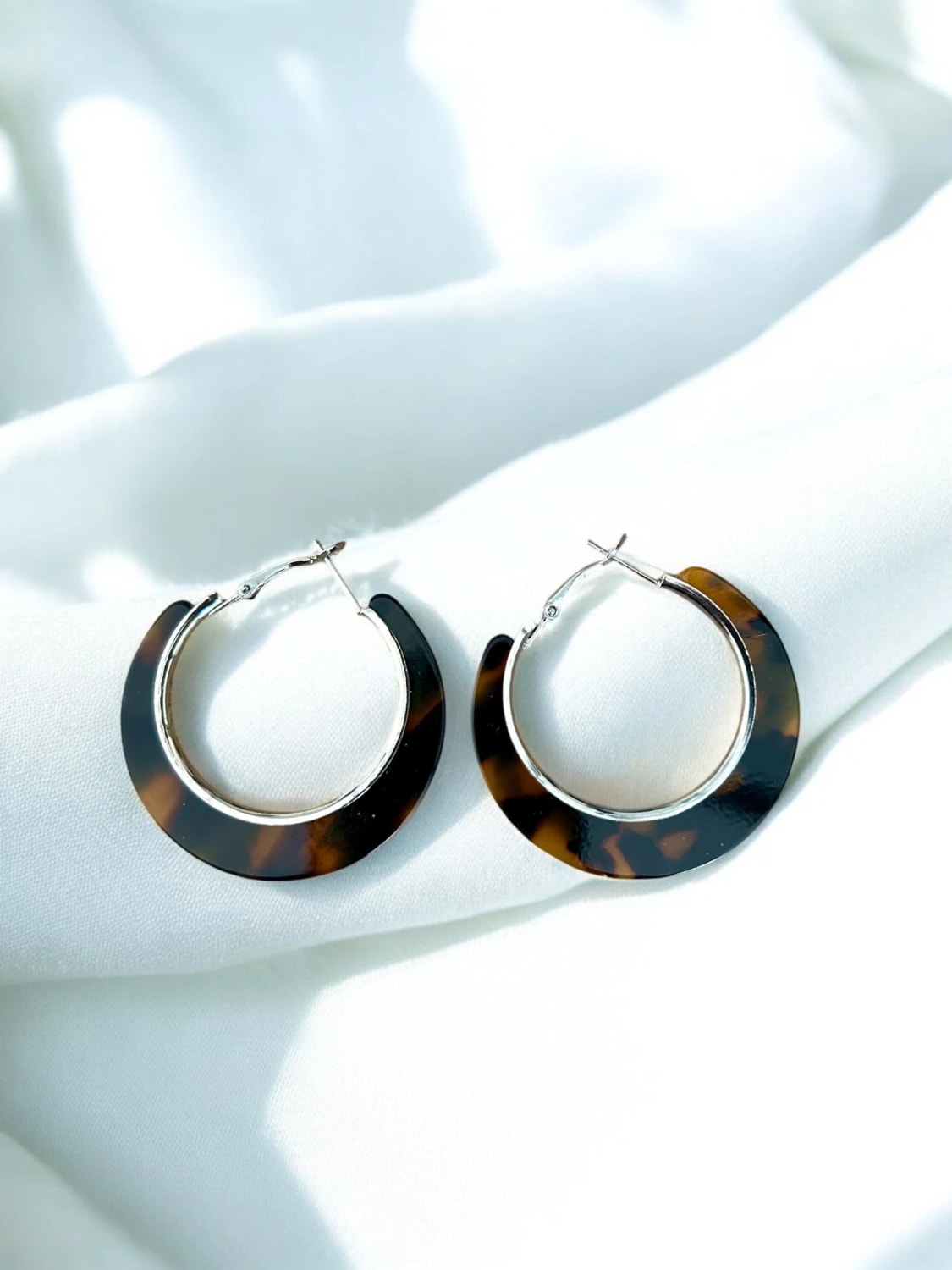 3 POUR 4 !! Boucles d'oreilles créoles argentées