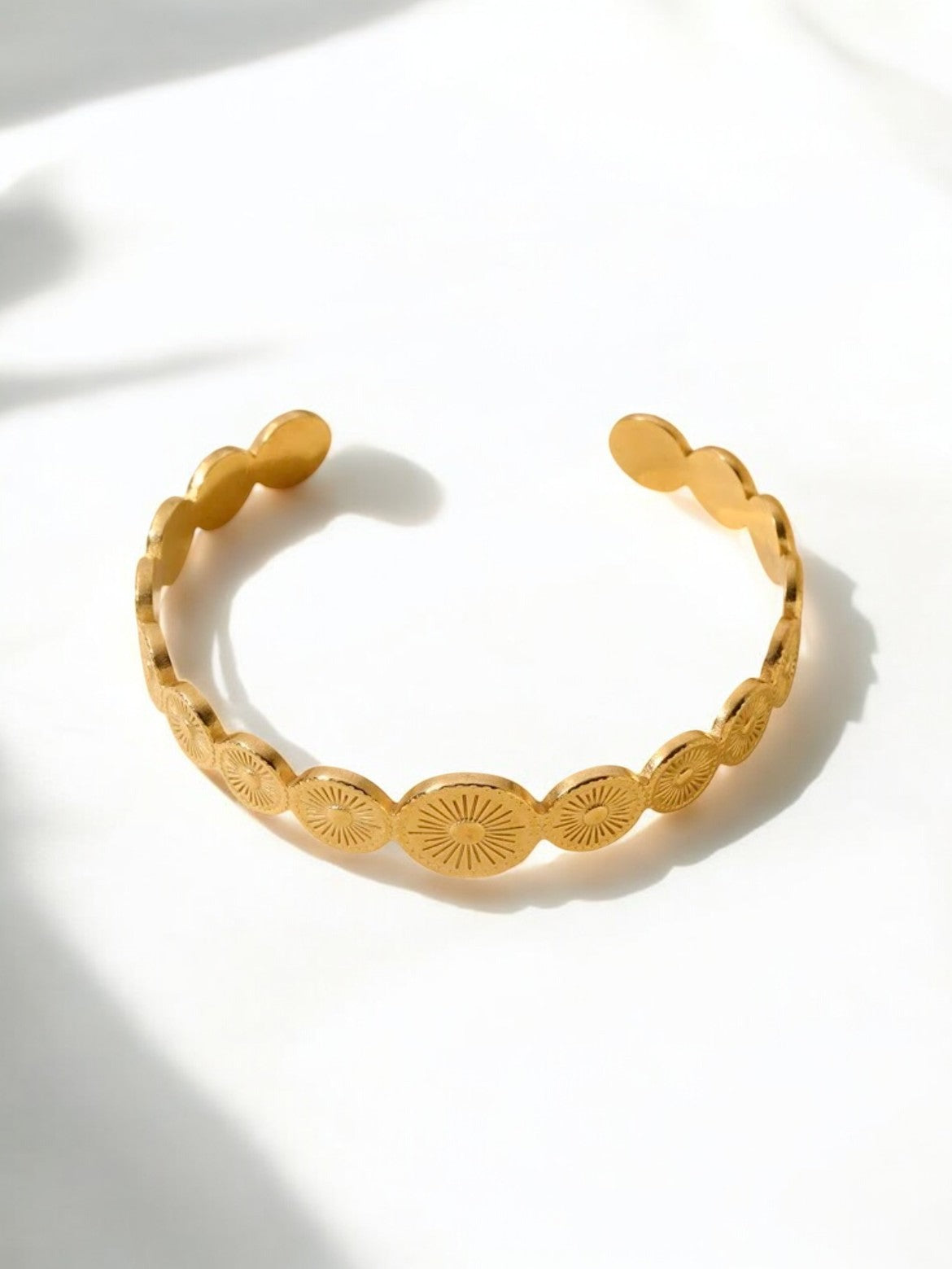Jonc doré rond soleil